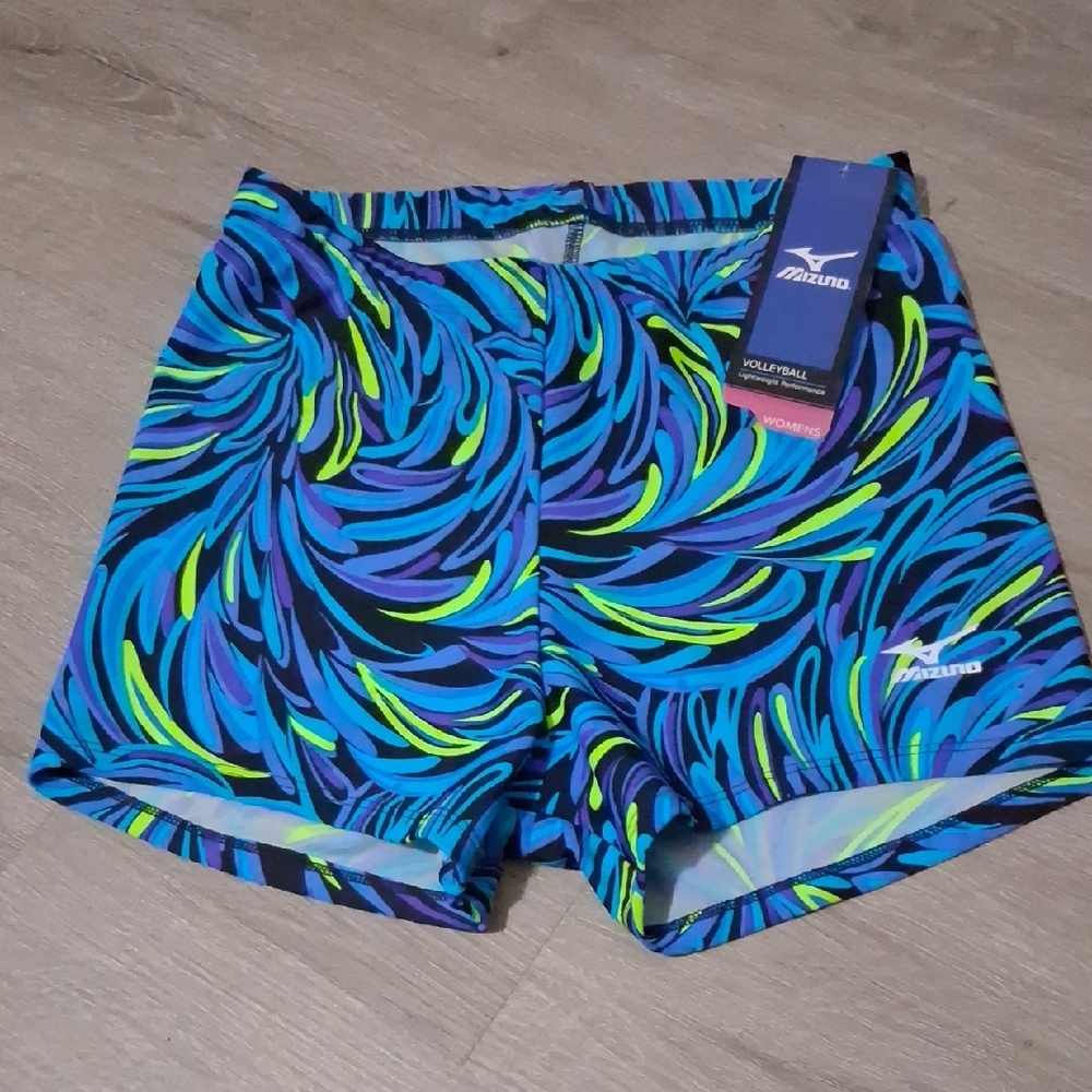 Mizuno Blue and Green Color with Dynamic Pattern Lightweight Performance Size M